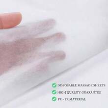 20/100pcs Disposable Bed Sheets, Suitable For Beauty Salon, Spa Massage Services, Non-Woven Breathable Bed Sheets, Size 80*180 Cm, Applicable For Tablecloth, Eyelash Extensions, Tattoo, Travel And Other Fields. - White - View 4