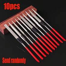 5pcs/10pcs Diamond Mini Needle File Set Portable Tools Ceramic Craft Woodworking Files Jewelry Polishing Carving Small Files - Style a - View 10