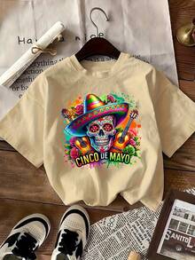 Camiseta del 5 de Mayo, Camiseta del Carnaval Mexicano, Regalo para las fiestas mexicanas, Camiseta Feliz 5 de Mayo, Camiseta Mexicana, Camiseta Feliz 5 de Mayo - Negro - Ver 11