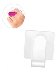 3pcs/2pcs/1pc Acrylic Nail Art Hand Color Palette. Curved Thumb Design. Fine Craftsmanship. Smooth Surface. Suitable For Hand Painting, Nail Painting And Mixed Color Mixing - View 7