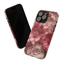 Funda de teléfono con diseño floral rosa: Diseño de flores 3D simuladas para iPhone, HONOR, , OPPO - Multicolor - Ver 6