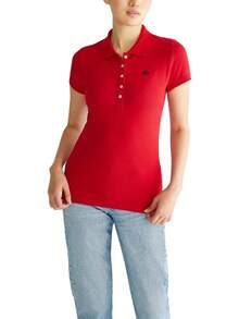 Aero Solid A87 Polo para Mujer - Morado fucsia - Ver 1