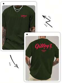 Camiseta de hombre Gilley's Pasadena Texas, estampada por ambos lados, estilo country americano, personalizada y de corte holgado. - Blanco - Ver 7