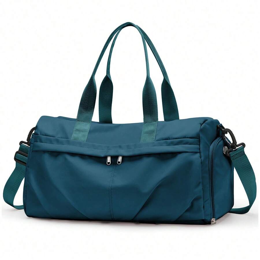 Women's Fitness Bag With Wet Compartment, Fashionable Men's Travel Bag, Large Capacity Travel Bag With Multiple Compartments And Shoe Compartment - 杏色 - 查看 1