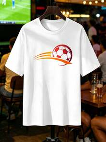 Men Plus Size T-Shirts - White - View 2