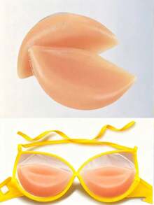2pcs Ultra Soft Silicone Breast Pads, Breast Enhancement Gel, Breast Lift, Non-Slip Adhesive Lift Pads. Bikini Straps, Seamless Underwear Lift, Comfortable Soft Women's Underwear Accessories. - Multicolor - View 6