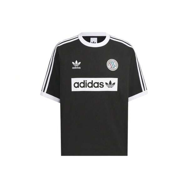 Camiseta de manga corta con cuello redondo y corte holgado de la colección Classic Sports de adidas Originals para hombre.