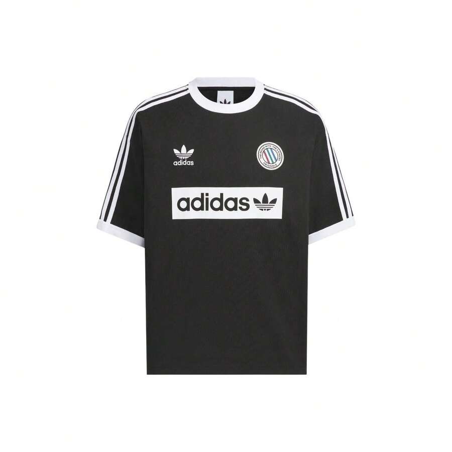 Adidas Originals Classic Sports Collection Loose Crew Neck Pullover Short Sleeve T-Shirt For Men - Black - View 1