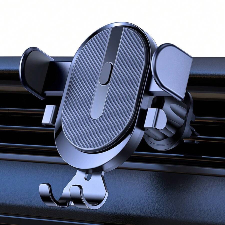 1 pieza Soporte universal multifunción para teléfono de coche de ABS negro, soporte de teléfono para rejilla de ventilación del coche, soporte de teléfono para navegación