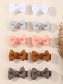 bilicaca 20pcs Mini Bow Hair Clips For Kids, Cute Cartoon Girls Hair Clips Set, Hair Accessories, Full Coverage Clips, No Damage To Hair, Hair Clips Hair Accessories For Girls, Hair Styling, Multi-Color Combination Versatile Headwear Suitable For Daily Wear - Multicolor - View 9