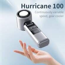 Handheld Turbo Fan With Ice Cooling, Adjustable Wind Speed, Rechargeable Personal Fan, Handheld/Desktop/Neck Mini Fan, Portable Cooling, Suitable For Travel, Outdoor, Office, Work, Summer, Camping, 1pc 1800mAh Battery, Total Capacity 1800mAh - A - View 4