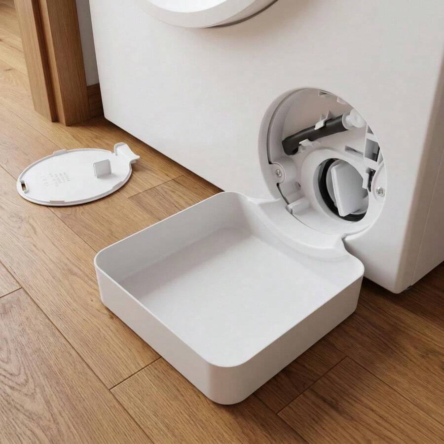1pc Washing Machine Drain Tray, Washing Machine Drain Funnel, Drip Tray For Cleaning Lint Filter - Water Tray - View 1