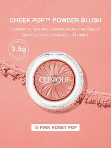 Clinique 倩碧 Cheek Pop™ 腮红 - 净重 0.12 盎司/3.5 克，适合日常妆容，可作为礼物送给女朋友 - #18 PINK HONEY POP - 查看 3
