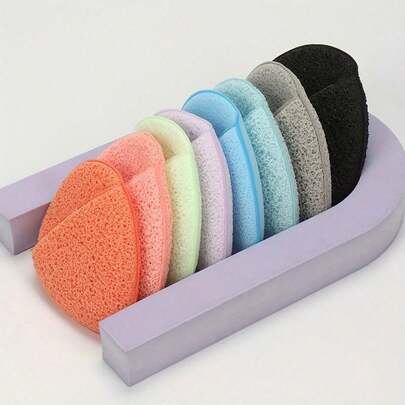 1/4/8pcs Deep Cleansing Exfoliating Facial Sponges, Random Colors And Shapes, Reusable, Removes Blackheads And Deep Dirt, Suitable For Beauty Skincare
