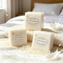 Handmade Rice Milk Soap, Gently Cleanses And Balances Skin, Repairs Skin Texture And Improves Dryness, Non-Irritating And Non-Drying After Use, Natural Gentle Ingredients Suitable For Long-Term Use, Ideal Choice For Daily Facial Care - Quantity - View 4
