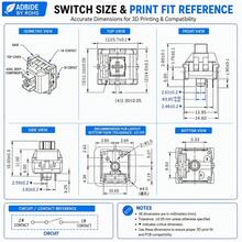60pcs Blue Mechanical Keyboard Switches 3D Printed Fingertip Stress Relief Clicker Inserts 3-Pin Tactile Replacement Switch Set With Switch Puller And Cleaning Brush - View 9