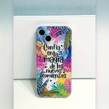 Funda protectora transparente anti-impactos con la frases motivadoras "Confía en la magia de los nuevos comienzos", compatible con iPhone 15/14/13/12/11/7/8/7Plus/8Plus/XSMAX/XS/X/XR. - Color mixto 1 - Ver 4