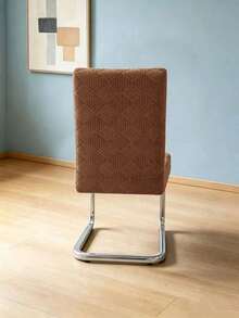 1PC, Snowflake Pattern, Solid Color, L-Shaped Chair Cover, Household Items, Nordic Modern Style, Simple And Multi-Functional, Integrated Design, Stool Cover, Chair Cover, Suitable For Living Room, Dining Room And Home Decoration - Camel - View 6