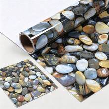1 Roll, Premium Marble Self-Adhesive Wallpaper, Tearable, Removable DIY Wall Sticker, PVC Waterproof, Oil-Resistant, Wear-Resistant, Easy To Maintain And Clean, Peel And Stick, Suitable For Kitchen Decor, Bathroom Decor, Wall Decor, Modern Minimalist Pattern - Multicolor - View 10