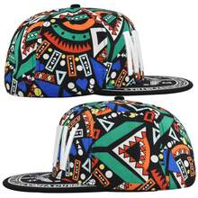 1pc Vibrant Pattern Flat Brim Zipper Hat With 3D Embossed MDIVA Embroidery, Adjustable, Unisex, Suitable For Hip-Hop, Skateboarding, Concerts, Festivals, Streetwear And Gifts - Multicolor - View 6