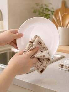 20pcs/Roll Cartoon Animal Print Disposable Kitchen Paper Towels, Reusable Washable Oil-Absorbent Non-Stick Lint-Free Quick-Drying, Essential For Summer Camping And BBQ, Suitable For Kitchen, Bathroom, Home, Apartment, Dorm, Picnic, RV, Hiking Daily Cleaning Multi-Purpose Cleaning Cloth - Multicolor - View 8
