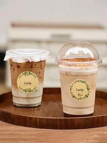 15/1000pcs Kraft Paper Stickers, Round Floral Pattern Stickers, Jar Labels, Food Storage Labels, Kitchen Labels, Gift Bag Seal Stickers, Back To School Supplies - View 5