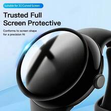 5pcs 3D Curved High Definition Screen Protector Film, Compatible With Google Pixel Watch 3 (41mm/45mm), Made Of TPU Soft Film (Non-Glass), Smooth Touch, High Transparency, Full Coverage Without Bubbles - 5pcs for Pixel Watch 3-41mm - View 4