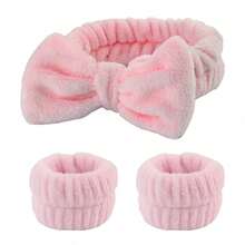 1 Set Cute Cow Horn Headband Funny Costume Hair Accessory Multi-Functional Face Washing Wristband Headband 3pcs - Multiple Styles - View 8