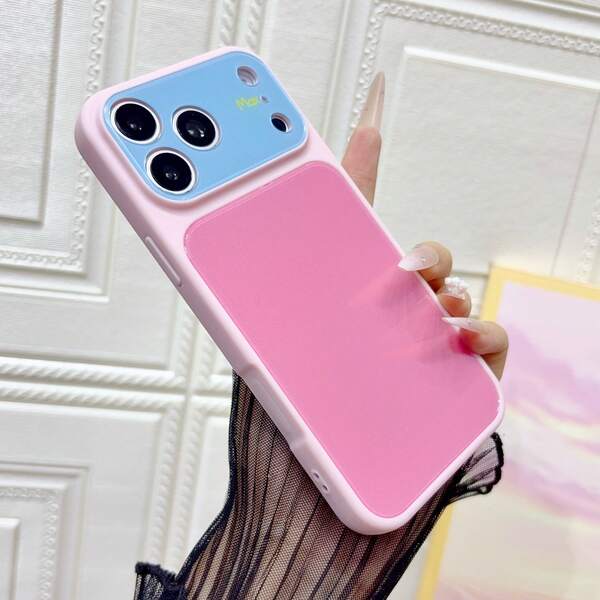 Creative Personalized Pink Dopamine Style Large Window Phone Case Compatible With IPhone 17 17pro 17Air 17promax 11 11Pro 11promax 12 12 Pro 12Promax 13 13pro 13promax 14 14pro 14PLUS 14promax 15 15pro 15PLUS 16 16pro 16promax 16PLUS