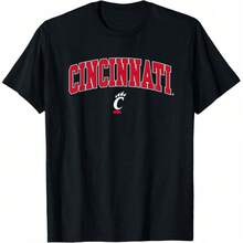 Tops de moda femenina transfronterizos de , ropa popular para damas, Cincinnati Bearcats Re - Negro - Ver 10