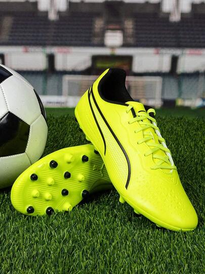 Puma รองเท้าฟุตบอลผู้ชาย KING MATCH MG, คอลเลกชันใหม่ฤดูใบไม้ผลิ 2026, รองเท้าฟุตบอลปุ่ม MG ระดับมืออาชีพสำหรับสนามหญ้า, 107572-02