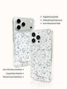 Miniso HelloKitty 透明膠帶無線磁吸充電手機殼，防滑、防摔、防指紋，節日禮物手機殼，適用 iPhone 18 Duo 18 Pro 18 Pro Max、Android 系列 Galaxy S22 S23 S24 S25 S26、Apple 17 17 Air 17 Pro 17 Pro Max、11 12 13 14 15 16 Pro 16 Pro Max 14 Plus 15 Plus 16 Plus 16 Pro 16 Promox XR - 無色 - 查看 7