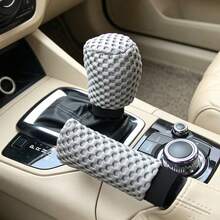 3D Massage Grip Car Steering Wheel Cover Set, Includes Gear Shift Lever And Brake Lever Covers, 3-Piece All-Season Universal Fit, Car Interior Accessories - A - View 6