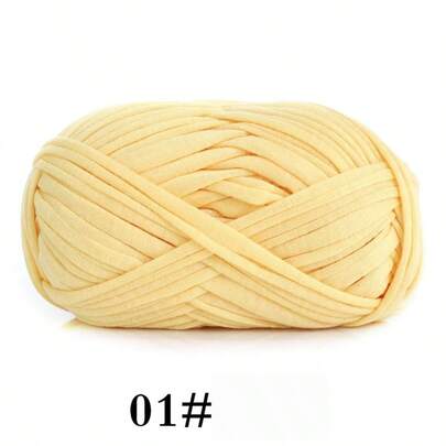 Len móc/đan cao cấp bằng polyester - 100g/cuộn, tổng chiều dài 30m, phù hợp cho nhiều dự án thủ công DIY, có thể dùng để đan áo thun, dép, giỏ đựng, túi vải, búp bê, giày, thảm, hộp lưu trữ và nhiều hơn nữa