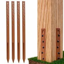 Fence Post Repair Stakes Kit – 75cm 29.5" Heavy Duty Ground Spikes For Broken Or Leaning Timber Posts – 2 Stakes Repair 1 Post - 4 PCS - View 12