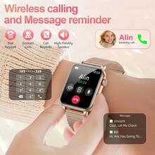 KENPANG Women's Camera Smart Watch, Photo, Video And Audio Recording, 512MB Memory, 1.91-Inch HD Display, Bluetooth Call And Notification, Heart Rate/Sleep/Menstrual Cycle Tracking, Multiple Sports Modes, IP68 Waterproof, Fitness Tracker, Compatible With IOS And Android - View 5
