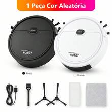 3-In-1 Compact, Slim, And Silent Robot Vacuum Cleaner, Rechargeable Via USB. Ideal For Home, Apartment. Vacuums Dust, Hair, Pet Hair, Mops, Helps With Daily Cleaning. Suitable For Cold Floors, Wood, Tiles, And Other Hard Floors, Reaching Areas Under Beds, Sofas, And Low Furniture. Multifunctional Robot XP-GN-SDJ001 - 全新升級款式 - 查看 13