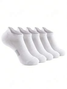 5/10 Pairs Men's Spring/Autumn/Summer Black & White Outdoor Sports Short Socks 1/20/Pairs - Multicolor - View 2