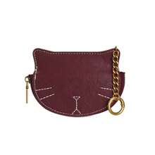 1pc Ins Vintage Cute Cat Mini Coin Purse Keychain, Soft Wear-Resistant Faux Leather, Embroidered Cat Design, Multi-Functional Storage Pouch For Earbuds & Small Accessories - Multicolor - View 8