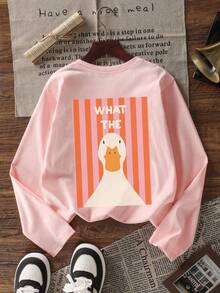 Tween Girl 3pcs Solid Color Casual Long Sleeve T-Shirts, Suitable For Tween GirlsAutumn/Winter Tops, Young Student Children's Clothing, Suitable For Outerwear And Layering - Multicolor - View 3