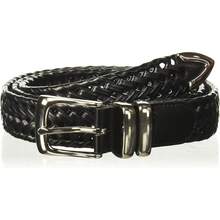 Perry Ellis Cinturón trenzado portafolio Cinturón para Hombre - Marrón - Ver 8