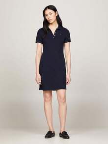 1985 Slim Pique Polo Dress SS Vestido Mujer - Multicolor - Ver 4