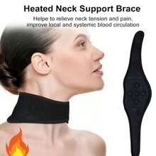 Self-Heating Neck Support, 5 Skin-Friendly Magnets, Lightweight Hook And Loop, Comfortable Heated Neck Wrap - View 6