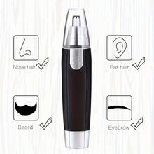 1pc Men's Nose Hair Trimmer, Professional Ear And Facial Trimmer, Washable Blade Head, One-Button Battery Powered Grooming Tool, Portable Compact Men's Nose, Ear, Beard And Eyebrow Grooming Accessory, Suitable For Travel And Father's Day Gift - Multicolor - View 8