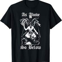 As Above So Below Baphomet Black Magic Devil T-Shirt T-Shirt - Black - View 6