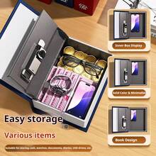 1pc,Teen Key Lock/Password Book , Savings Box, Secret Hidden Lock Box, Money Hiding Box, Decoration And Hidden Storage Box, Creative Book Shape, Multi-Functional Storage And Collection, Suitable For Teen Boys And Girls Birthday Gifts - Multicolor - View 3