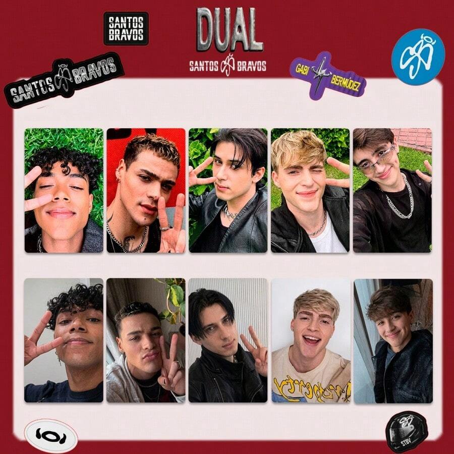 5pcs SANTOS_BRAVOS Peripheral Photocards_STBV Album DUAL Benefit Cards NARA Photocards DONG_SONG - Multicolor - View 1