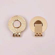 1pc Golf Hat Button Clip, Metal Material, Magnetic Hat Clip, No-Sew Adsorption Decorative Accessory, Suitable For Collar, Cuff, Pant Leg. Hat Fixing Buckle, Multi-Purpose Use, Holiday, Christmas, Birthday Gift, 6 Colors Available - A - View 10
