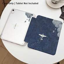 飛機與雲朵圖案彩繪效果平板保護殼附支架，相容 Honor 8/9/10/X8/X8A/X9/X8Pro/X9Pro、MatePad SE 11"/MatePad 11"/11.5"、MatePad Pro、Apple 10th/11th Gen 2025 (A16)、Galaxy Tab A7/A9 及其他熱門機型 - 款式16 - 查看 2