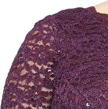 Alex Evenings Vestido Largo de Noche con Lentejuelas y Encaje, Talla Plus Vestido para ocasin Especial para Mujer - Lavanda - Ver 6